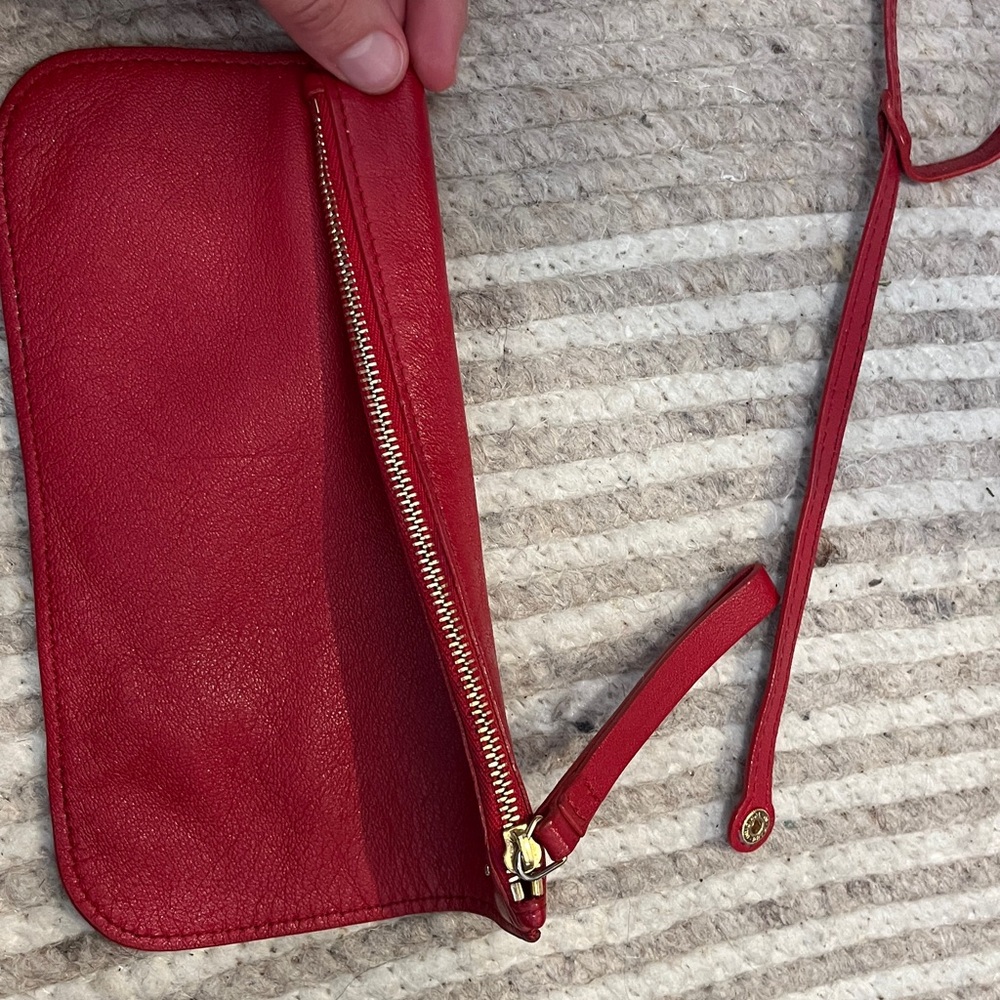 Mansur Gavriel Soft Lambskin Leather Pouch Wristlet Jewelry bag 8 x 5 - Picture 6 of 14